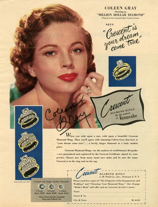 Coleen Gray autograph