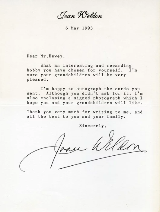 Joan Weldon autograph
