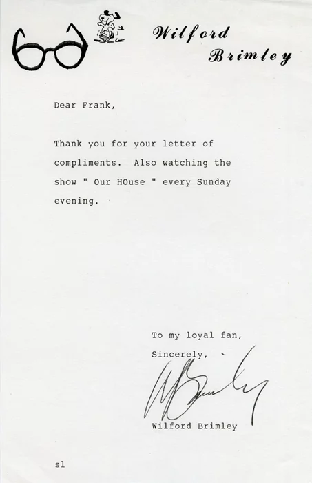 Wilford Brimley autograph