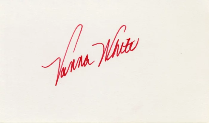 Vanna White autograph