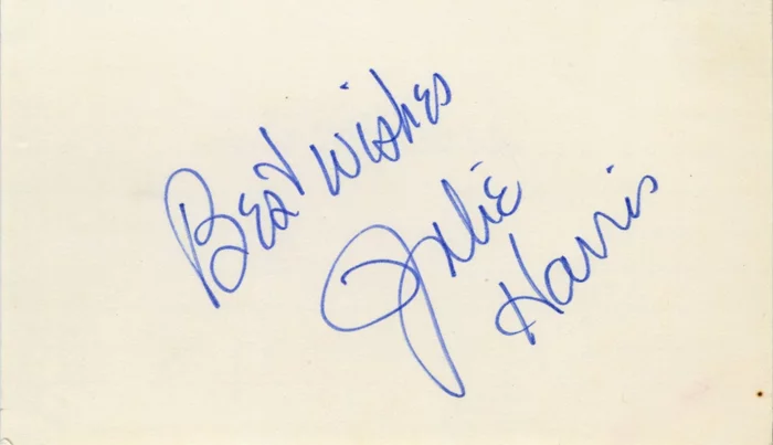 Julie Harris autograph