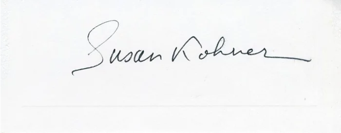 Susan Kohner autograph