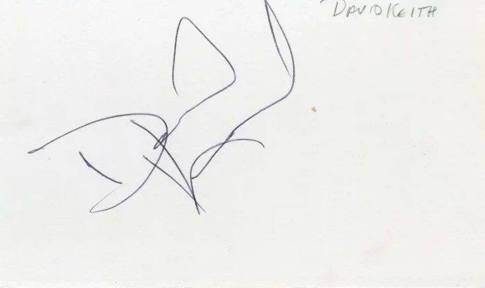 David Keith autograph
