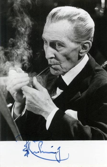 Peter Cushing autograph