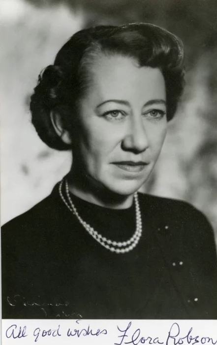 Flora Robson autograph