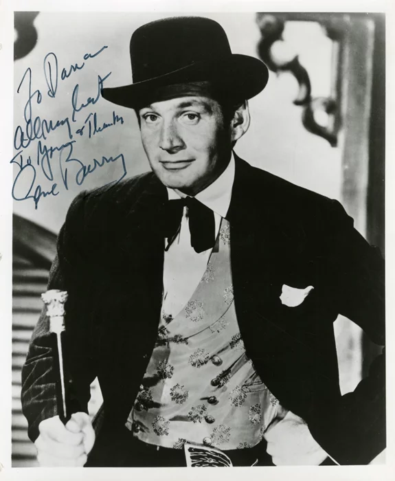 Gene Barry autograph