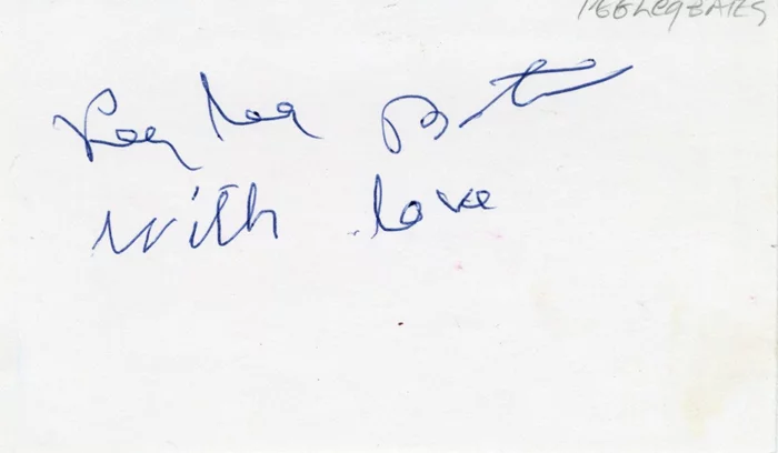 Peg Leg Bates autograph