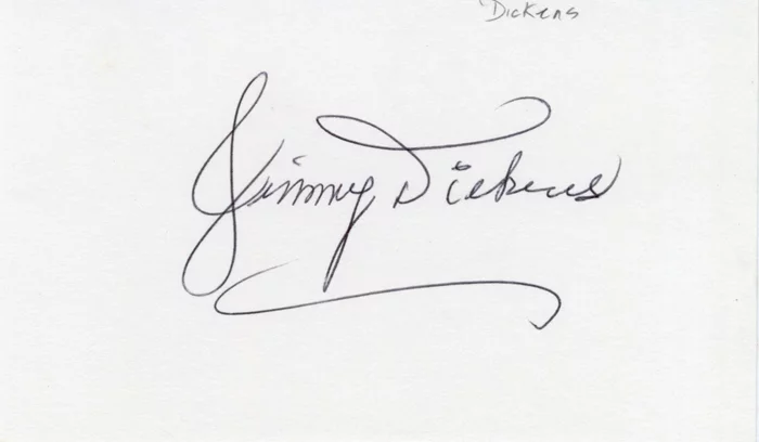 Jimmy Dickens autograph
