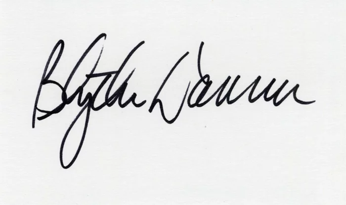 Blythe Danner autograph
