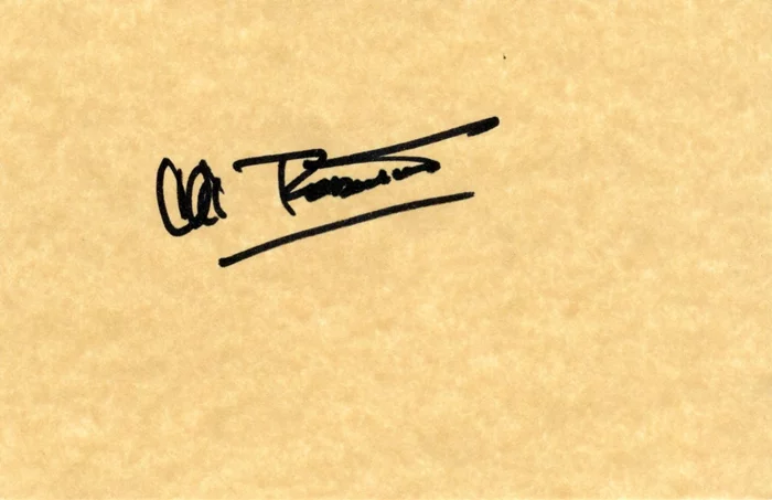 Cliff Robertson autograph