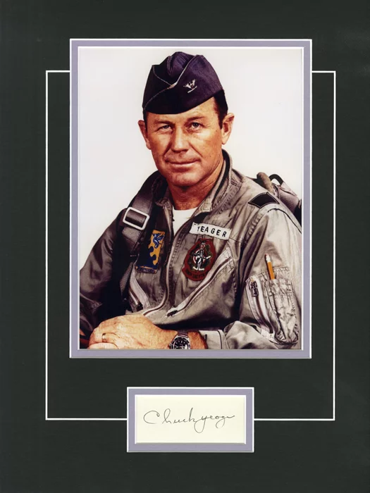 Chuck Yeager autograph