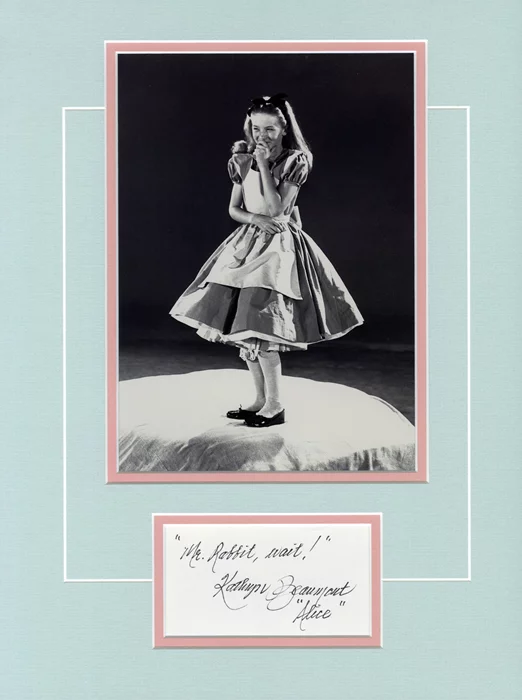 Kathryn Beaumont autograph