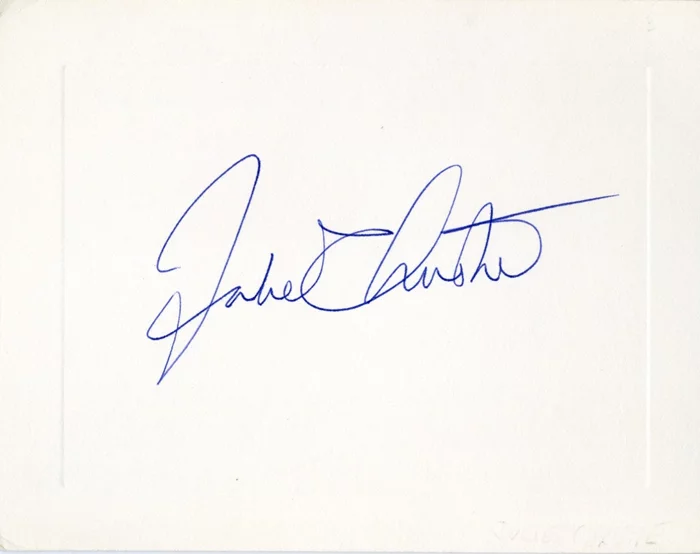 Julie Christie autograph