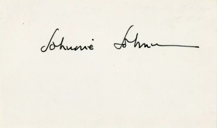 Johnnie Johnson autograph