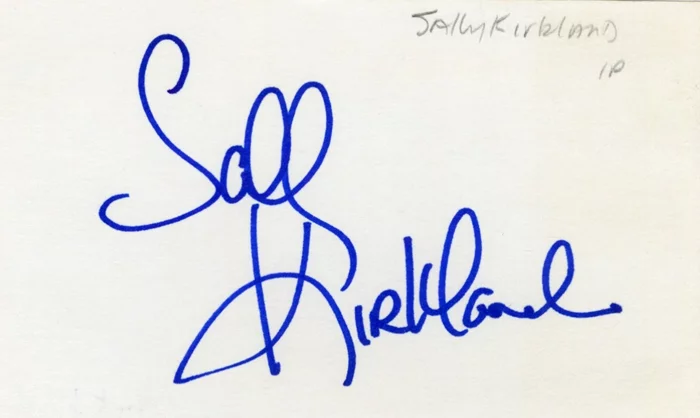 Sally Kirkland autograph