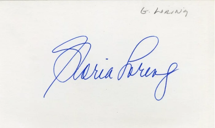 Gloria Loring autograph