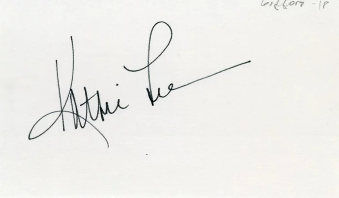 Kathie Lee Gifford autograph