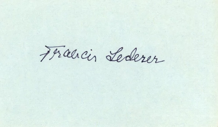 Francis Lederer autograph