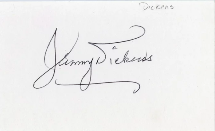 Jimmy Dickens autograph