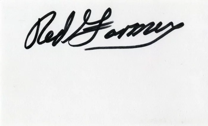 Red Farmer autograph