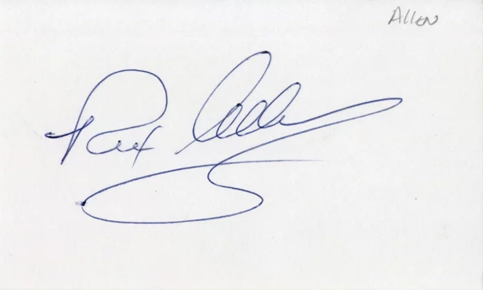Rex Allen autograph