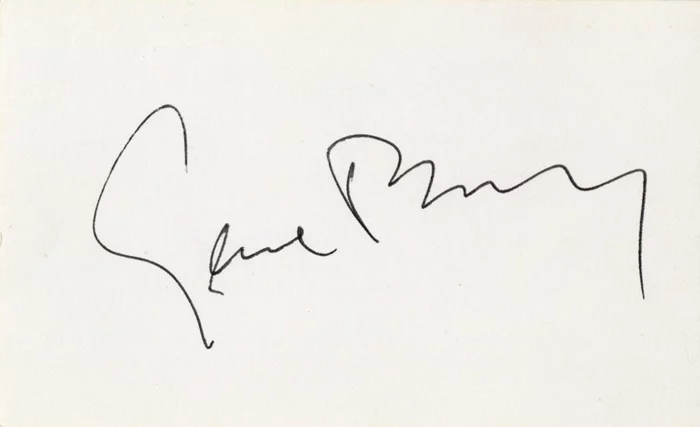 Gene Barry autograph