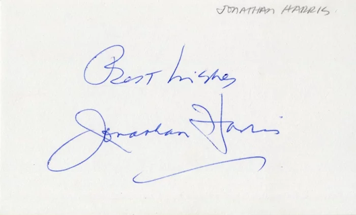 Jonathan Harris autograph
