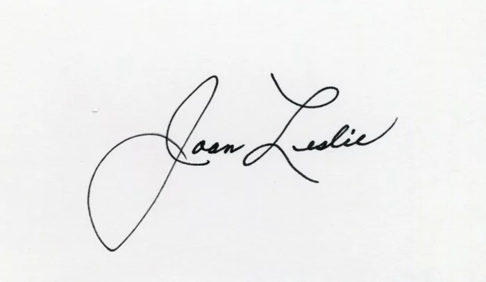 Joan Leslie autograph