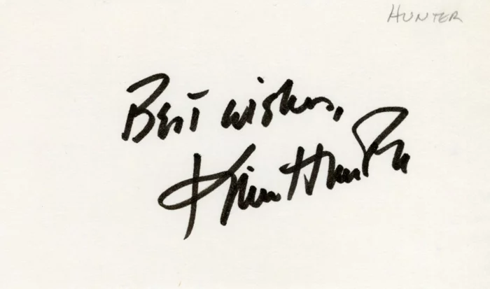 Kim Hunter autograph