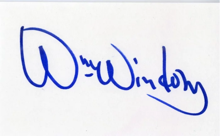 William Windom autograph