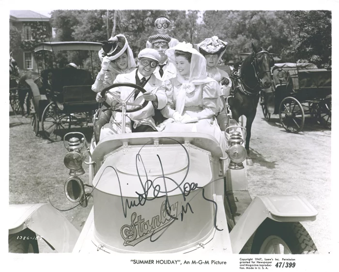 Mickey Rooney autograph