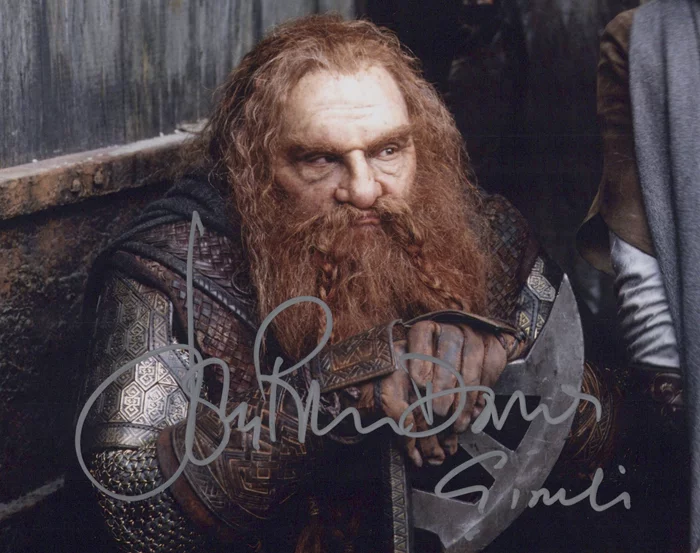 John Rhys-Davies autograph