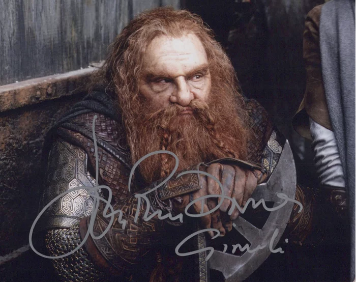 John Rhys-Davies autograph