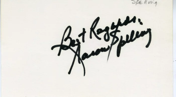 Aaron Spelling autograph