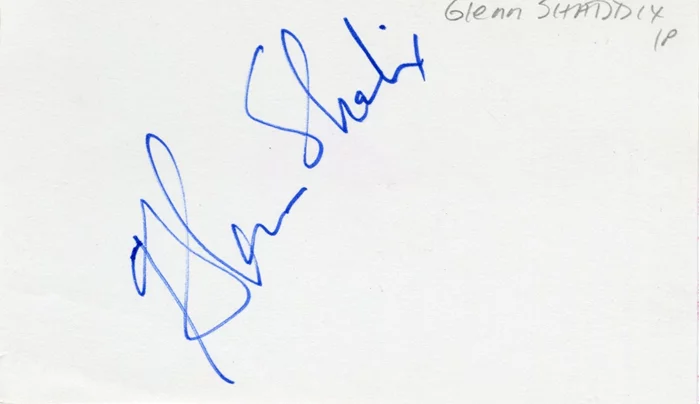 Glenn Shadix autograph
