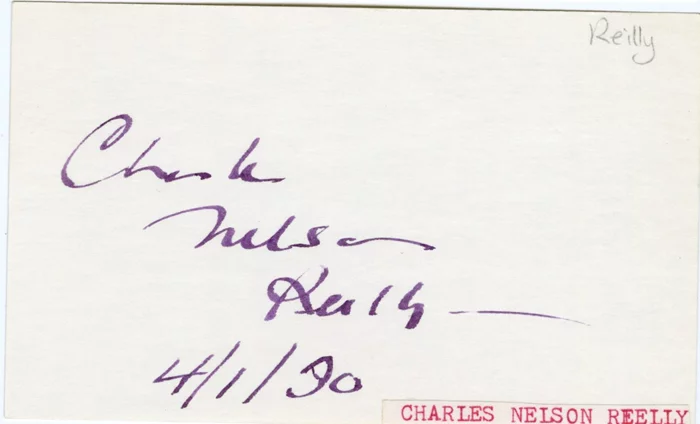 Charles Nelson Reilly autograph