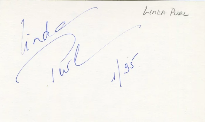 Linda Purl autograph