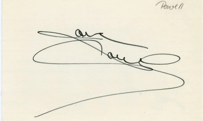 Jane Powell autograph
