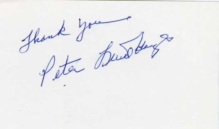 Peter Lind Hayes autograph