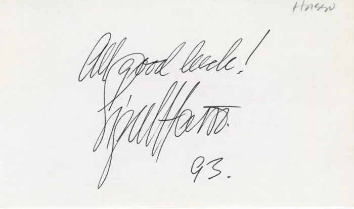 Signe Hasso autograph