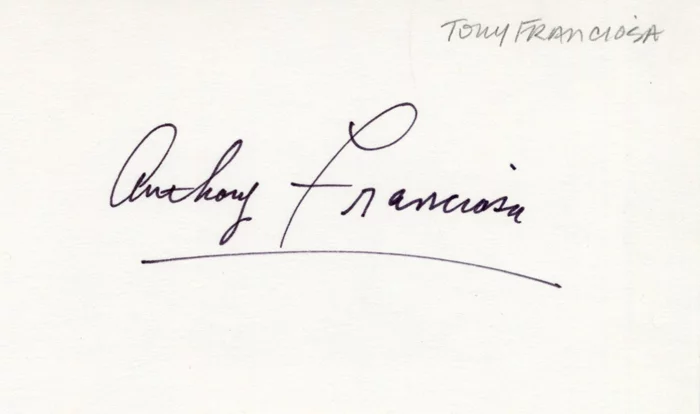 Anthony Franciosa autograph