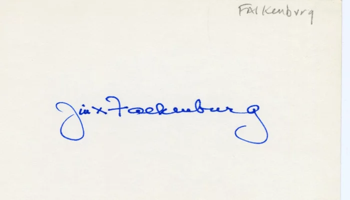 Jinx Falkenburg autograph