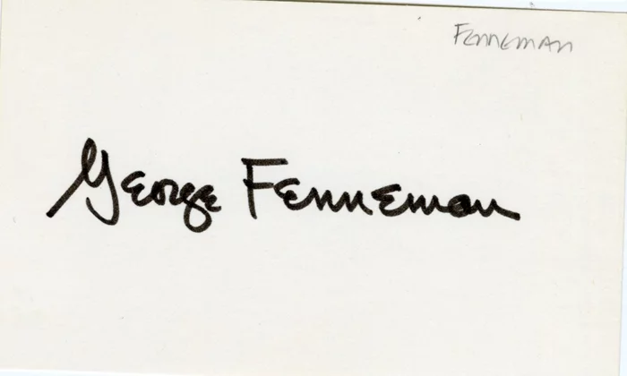George Fenneman autograph