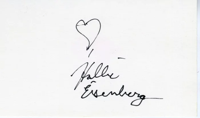 Hallie Eisenberg autograph