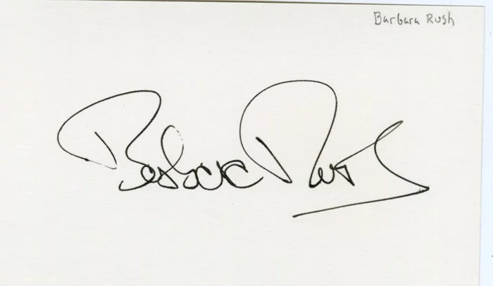 Barbara Rush autograph
