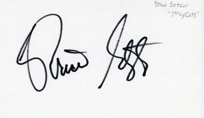 Brian Setzer autograph