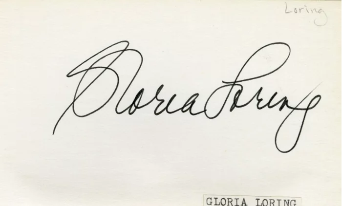 Gloria Loring autograph