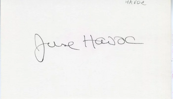 June Havoc autograph
