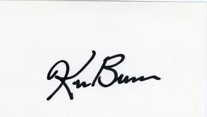Ken Burns autograph