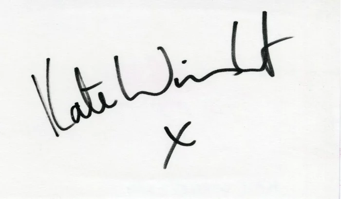 Kate Winslet autograph